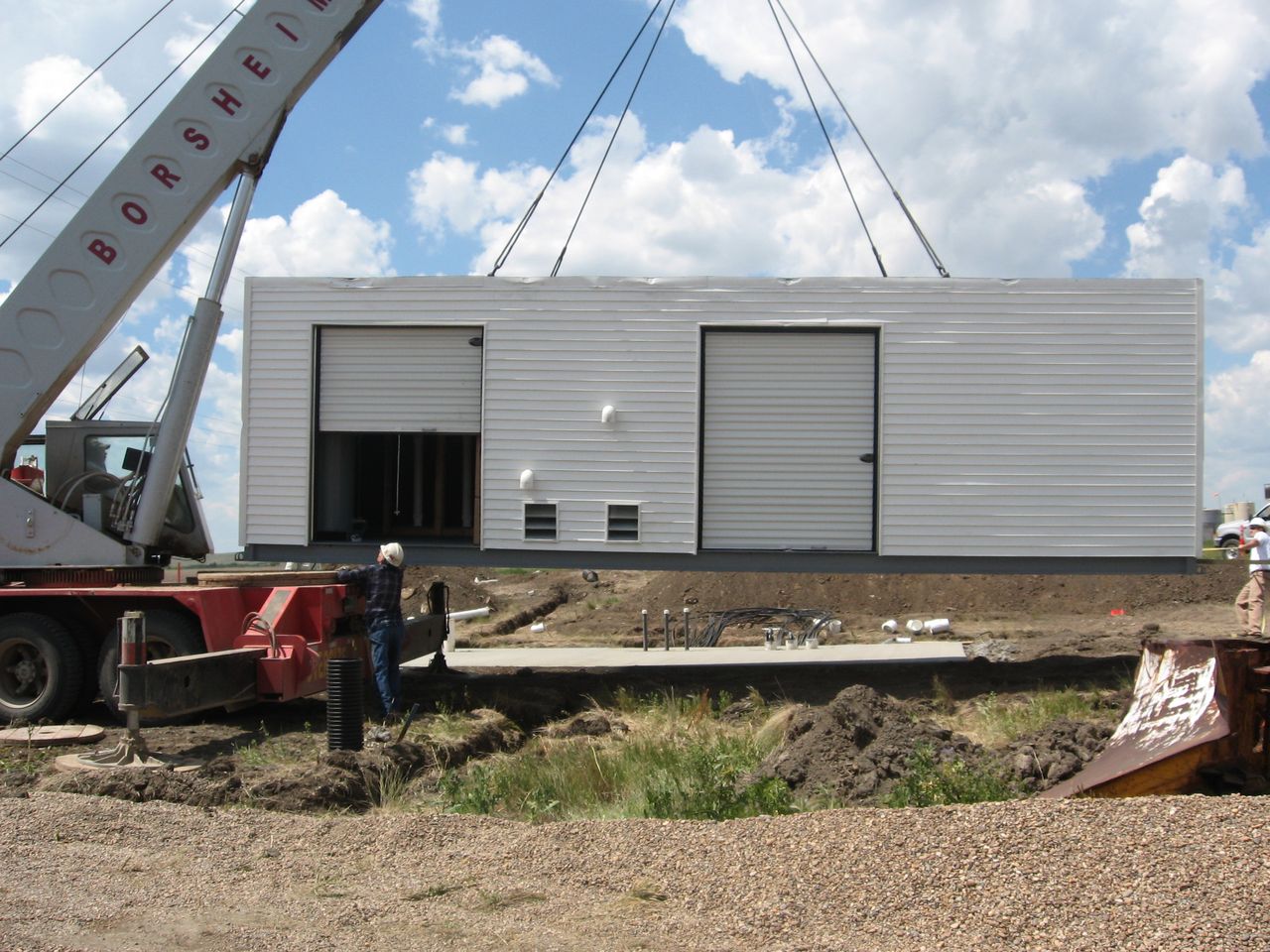 Drone shot — Fliteway facility / shop exterior